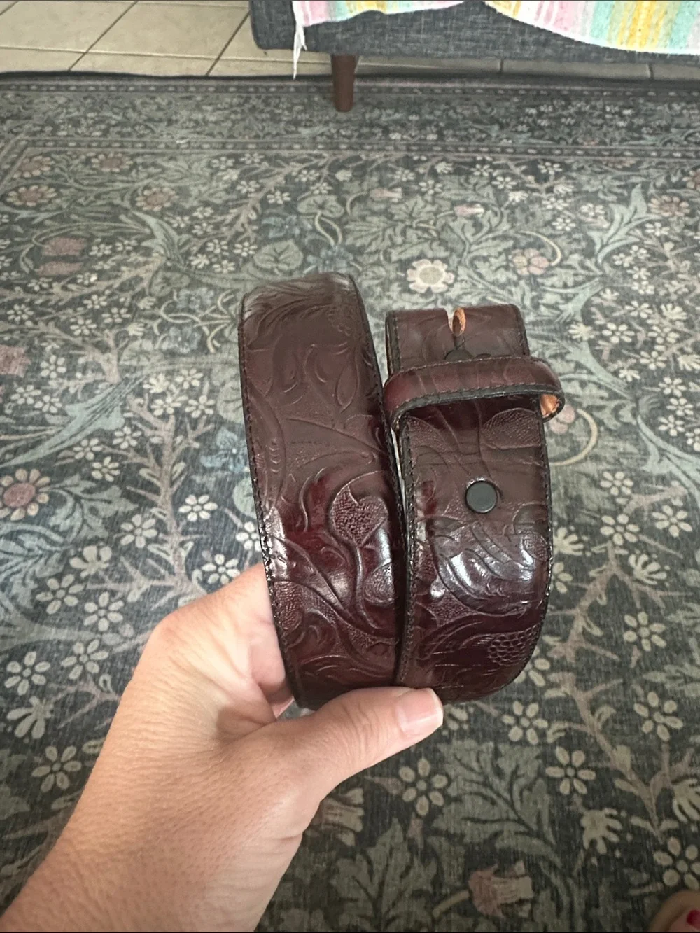 Brighton Leather Belt (no buckle) size 30